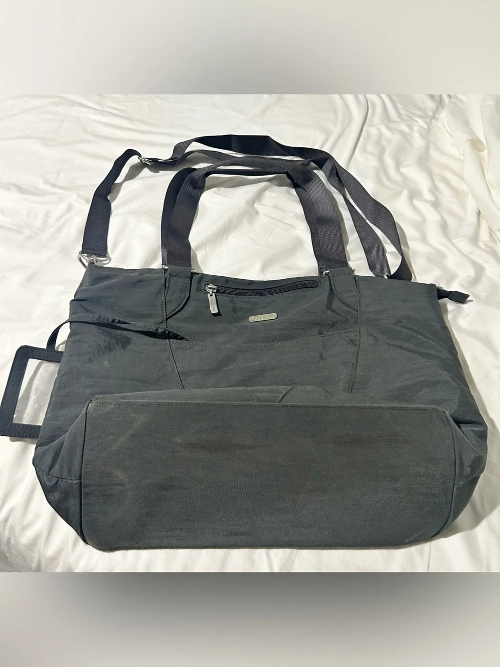 Baggallini Charcoal Gray Laptop Tote Briefcase
